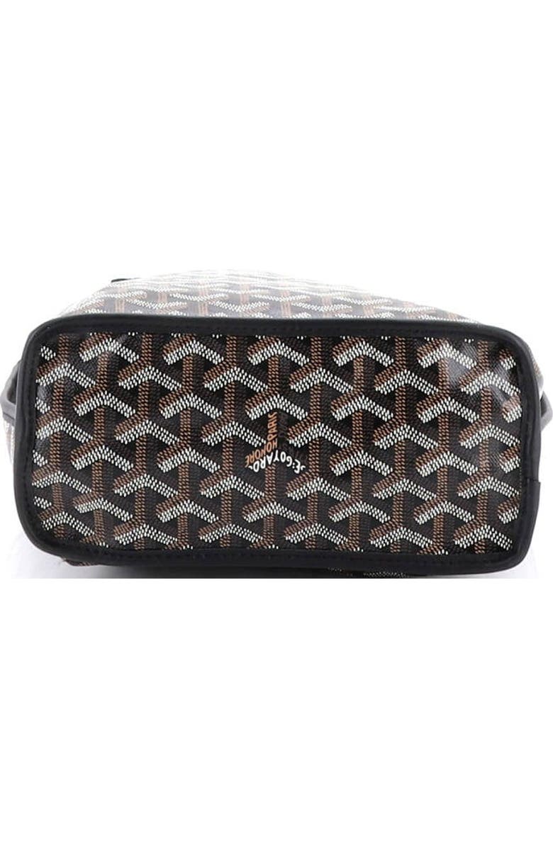 Pre-Owned Goyard Anjou Reversible Tote Coated Canvas Mini, Alternate, color, Black