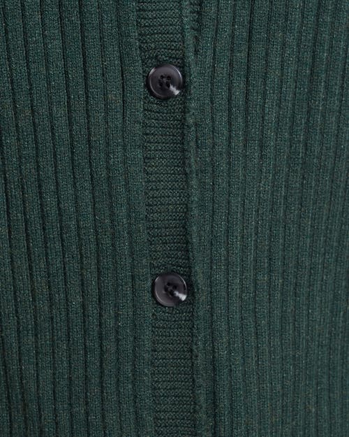 Draper James Luxe Cropped Rib Cardigan In Green