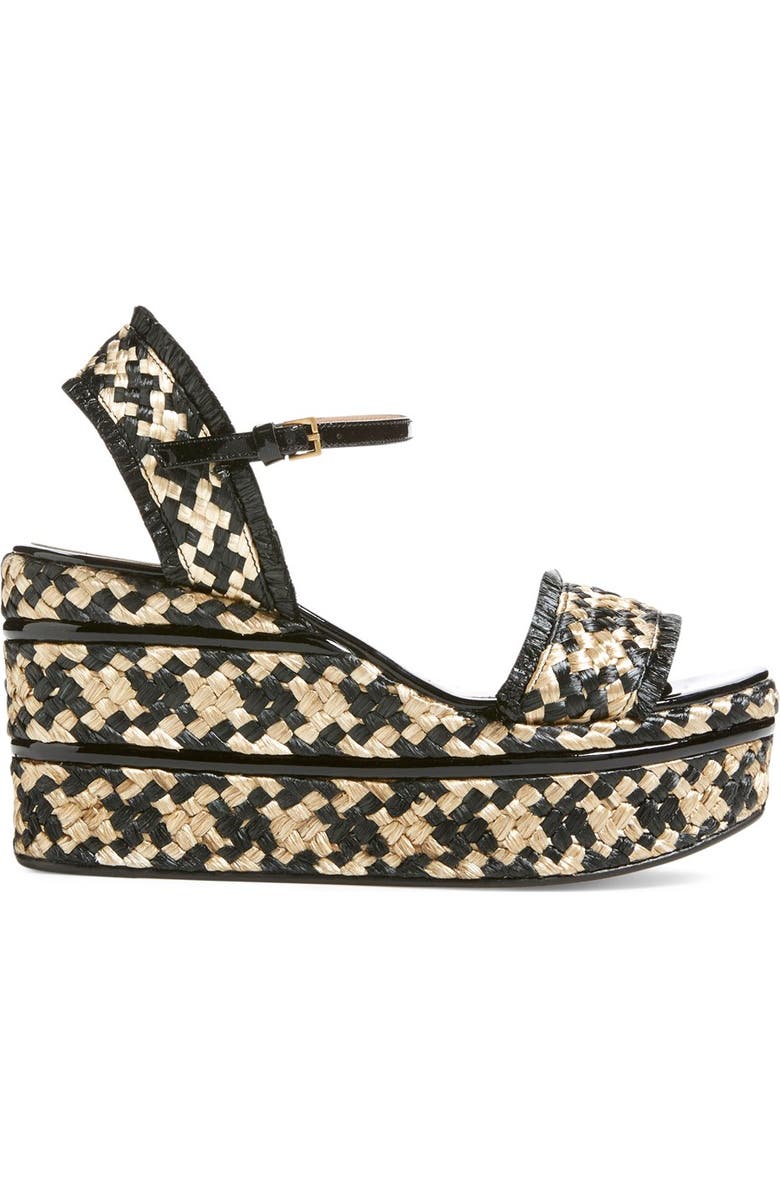 Gucci 'Maya' Wedge Platform Sandal, Alternate, color,