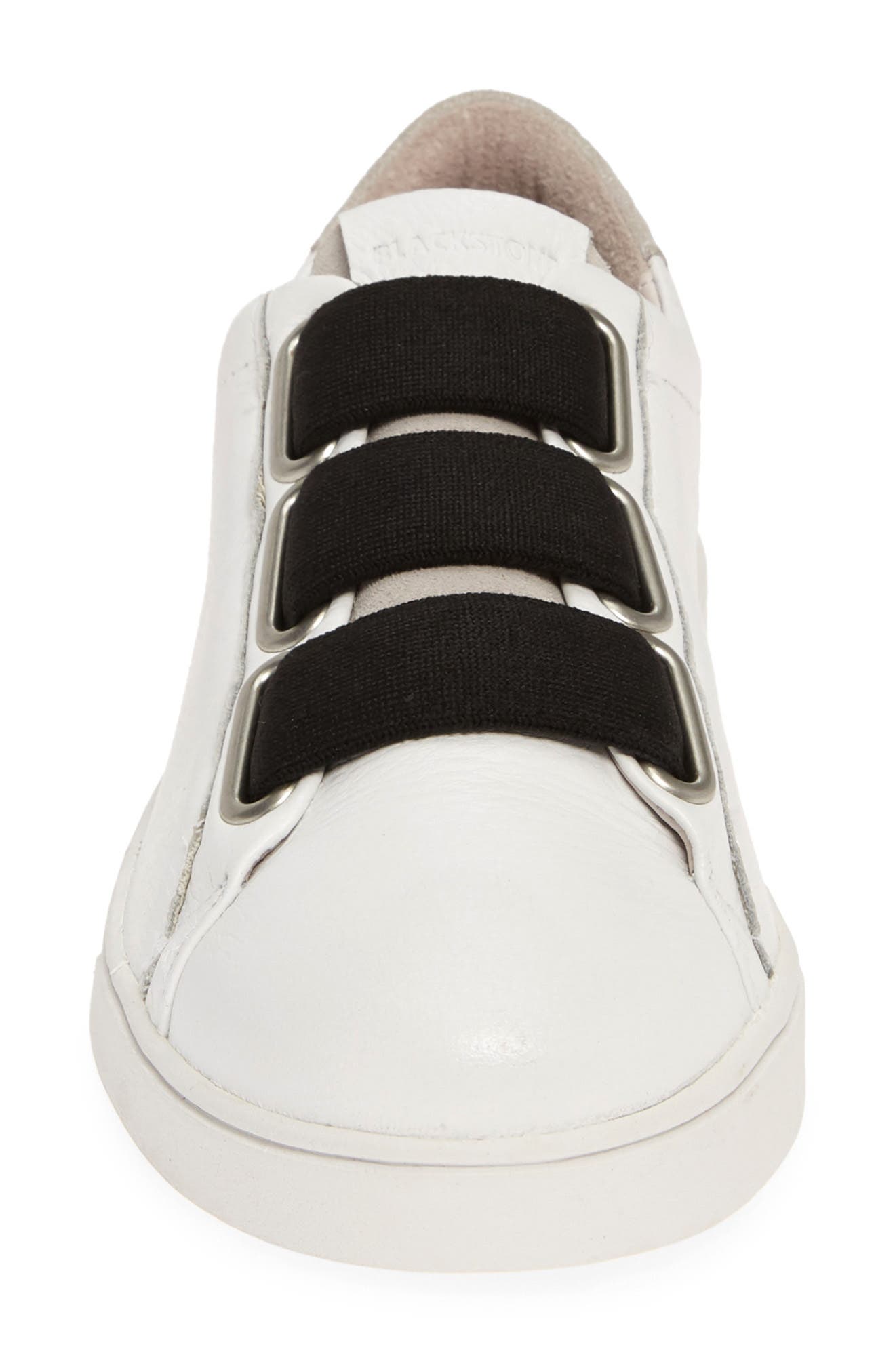 RL82 Slip-On Sneaker, Alternate, color, WHITE/ BLACK LEATHER