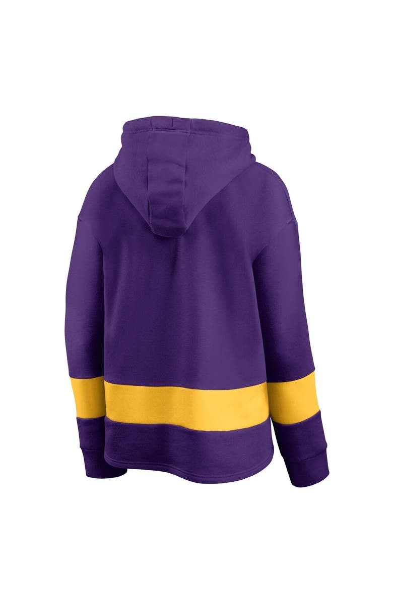 FANATICS Women's Fanatics Branded Purple/Gold Minnesota Vikings Colors of Pride Colorblock Pullover Hoodie, Alternate, color, 