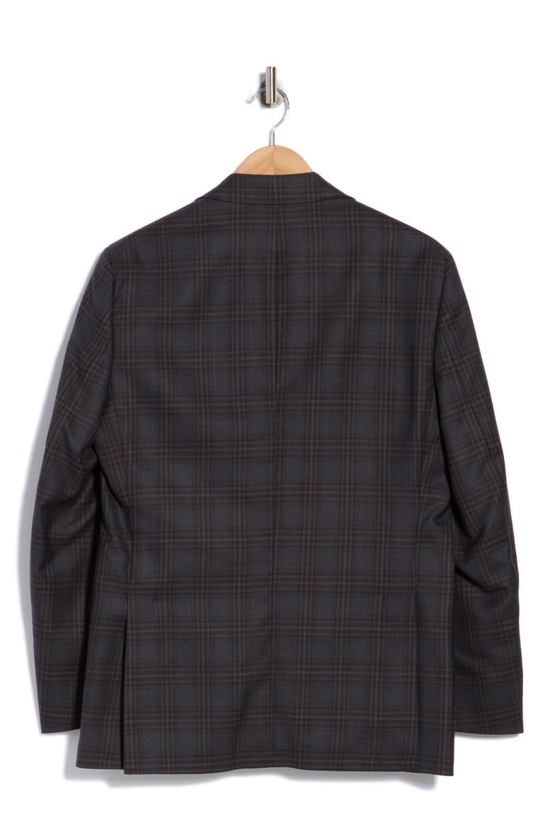 Elex Charcoal Plaid Wool Sport Coat, Alternate, color, CHARCOAL