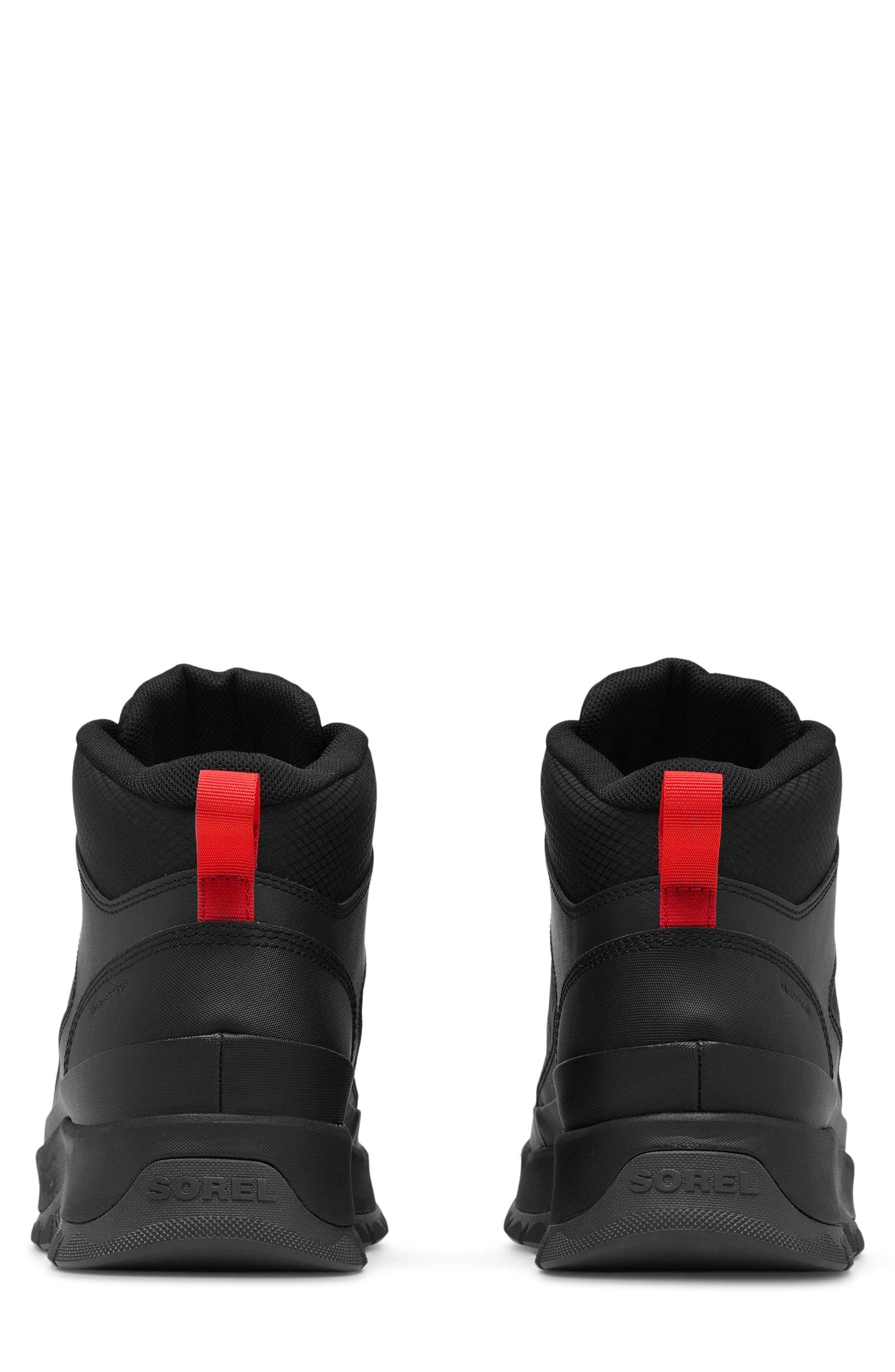 SOREL Outing NW<sup
™</sup
 Mid Waterproof Sneaker, Alternate, color, Black/ Black