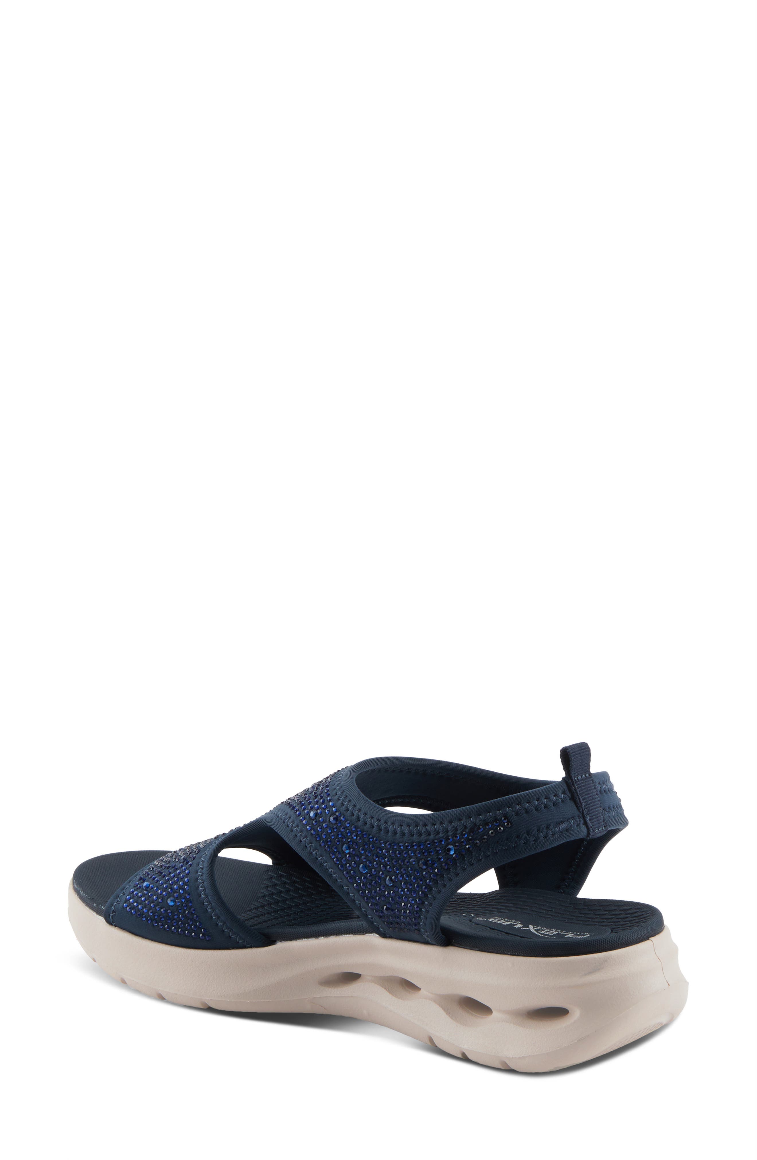 Flexus by Spring Step Gosselin Slingback Platform Sandal, Alternate, color, Navy