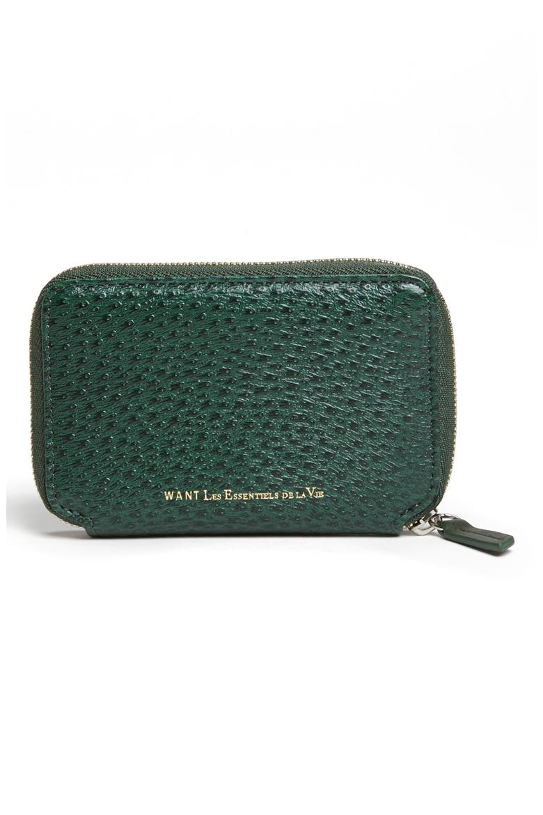 de la Vie Card Case, Alternate, color, PHEASANT GREEN
