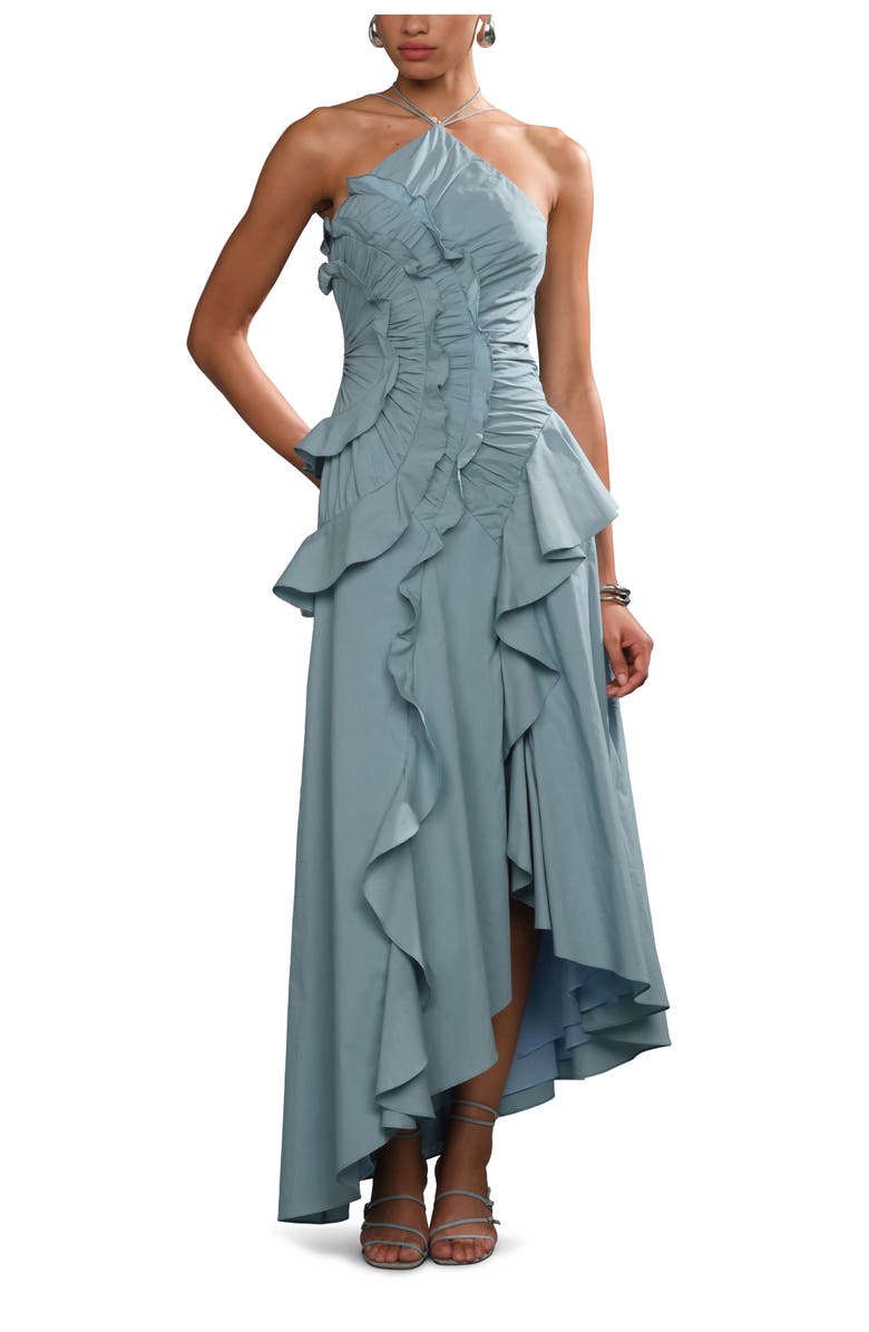 AMUR Ottavia ruffle dress, Alternate, color,