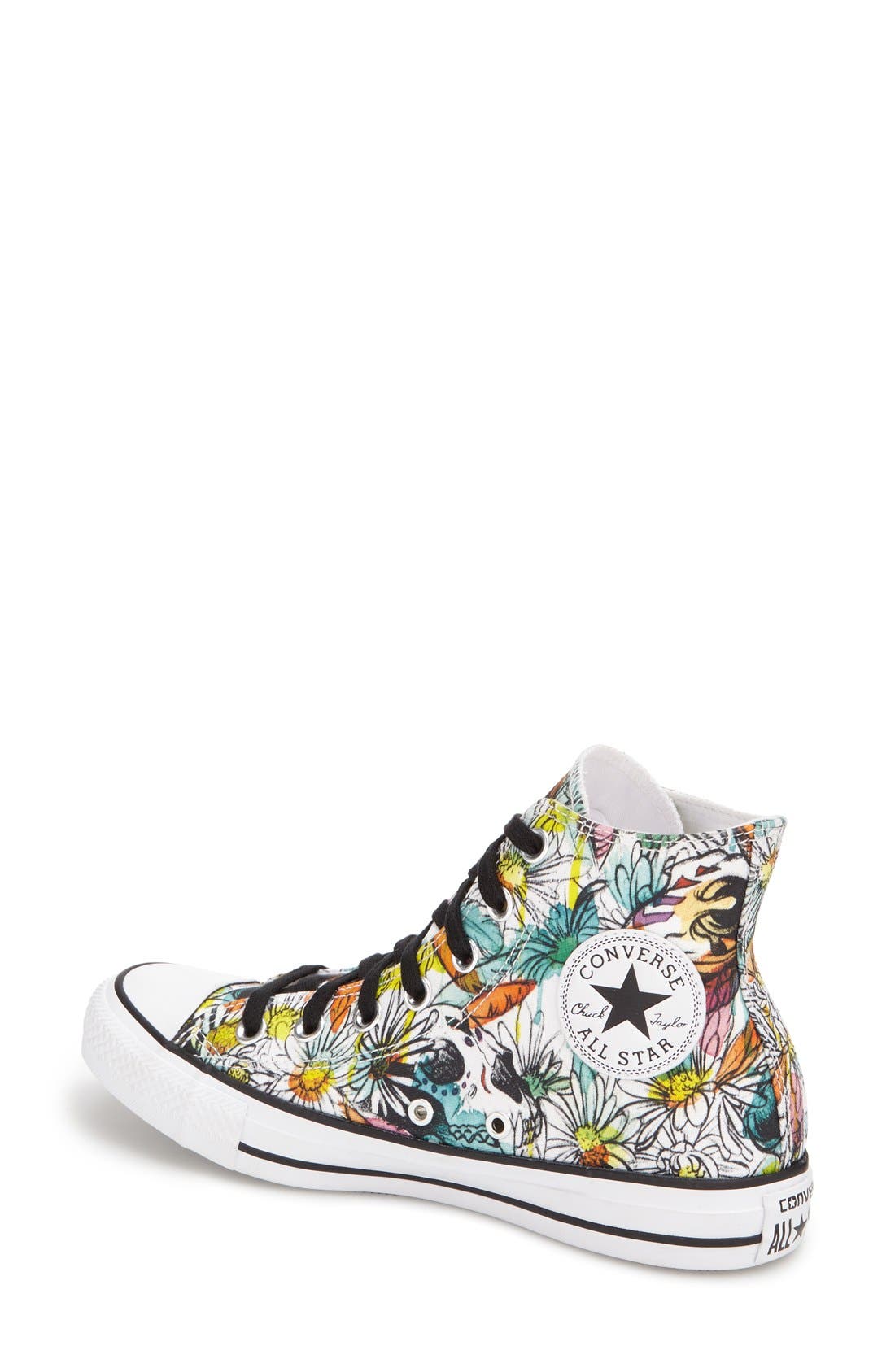 Converse Chuck Taylor<sup>®</sup> All Star<sup>®</sup> 'Floral' High Top Sneaker, Alternate, color, 
