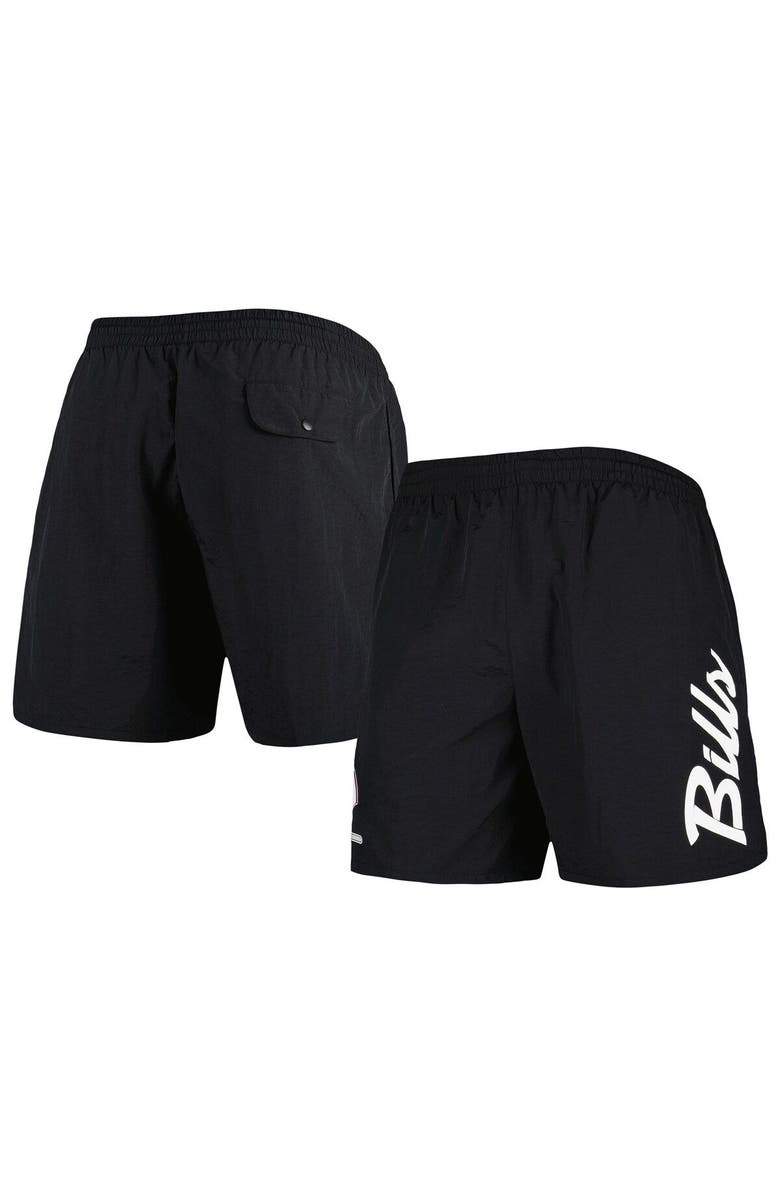 Mitchell & Ness Men's Mitchell & Ness Black Buffalo Bills Team Essentials Nylon Shorts, Main, color, Black