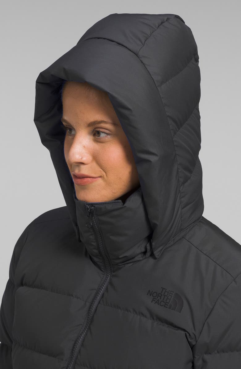 The North Face Metropolis Water Repellent 550 Fill Power Down Hooded Parka, Alternate, color, 