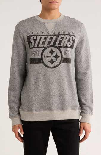 Junk Food Steelers Marled Crewneck Sweatshirt