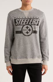 Junk Food Steelers Marled Crewneck Sweatshirt