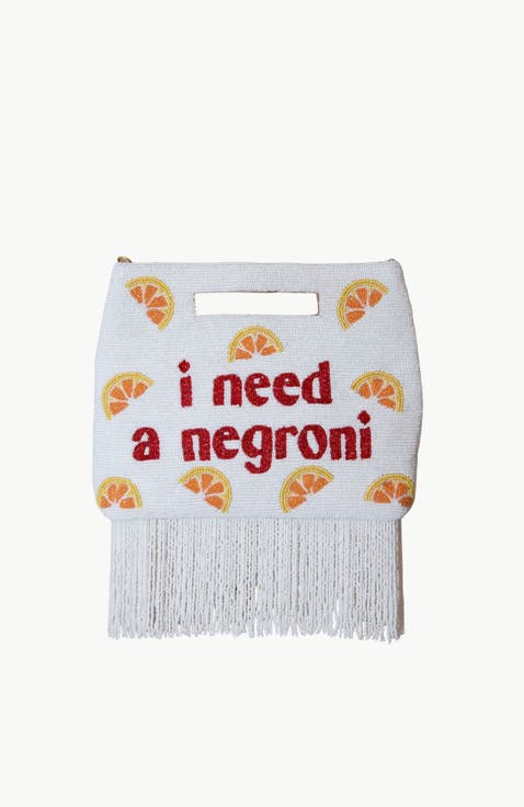 I Need a Negroni Handle Pouch, Fringe