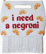 Island to East Side I Need a Negroni Handle Pouch, Fringe