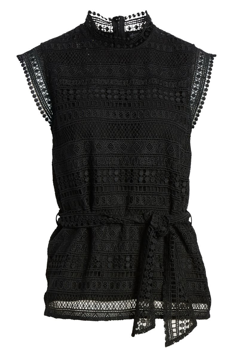GIBSONLOOK Gibson Belted Lace Top, Alternate, color, 