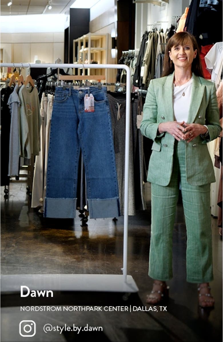 Kids' Cuffed Wide Leg Jeans, sales video thumbnail