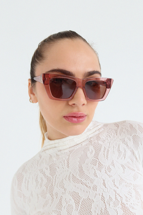 Indy Uptown Square Polarized Sunglasses In Brown