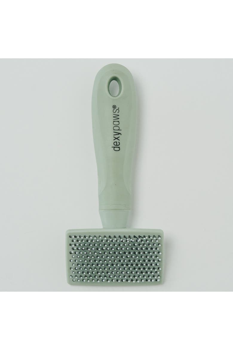 Soft Slicker Pet Brush, Sage Green, Dog & Cat Grooming Tool, Alternate, color, Green