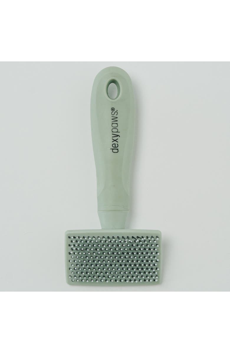 Dexypaws Soft Slicker Pet Brush, Sage Green, Dog & Cat Grooming Tool, Alternate, color, Green