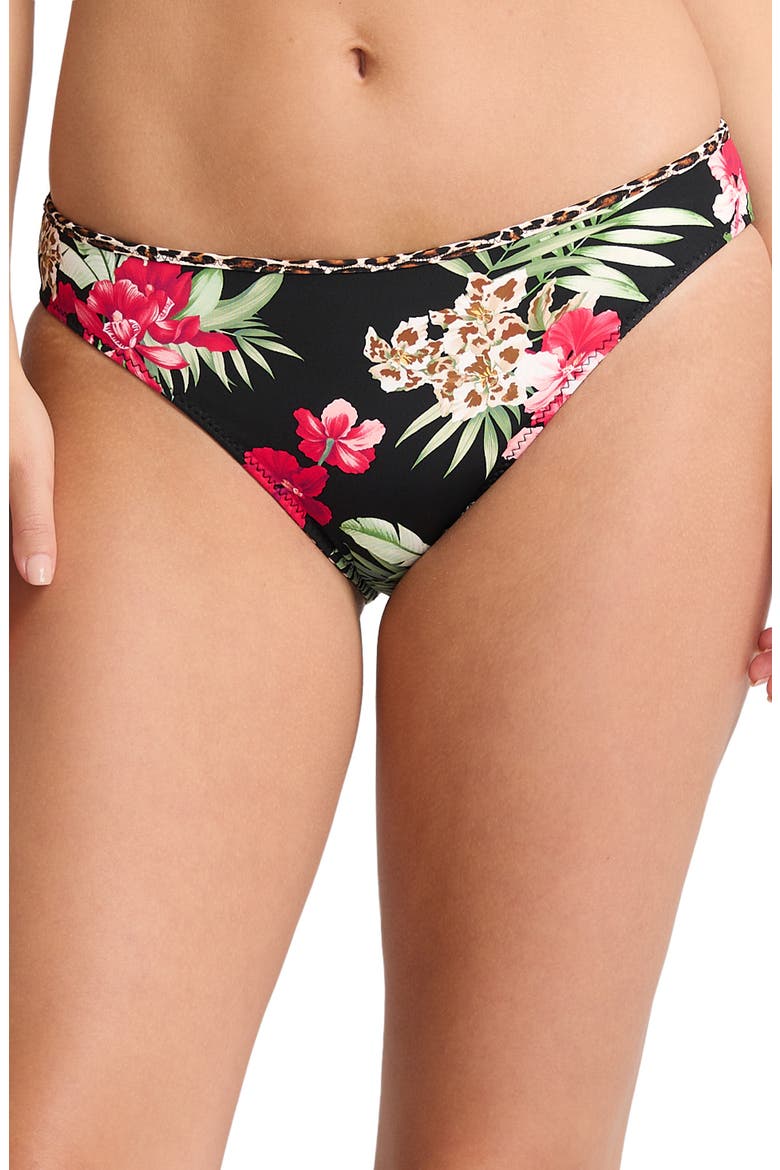 Lily Cat Reversible Hipster Bikini Bottoms, Main, color, BLACK REV