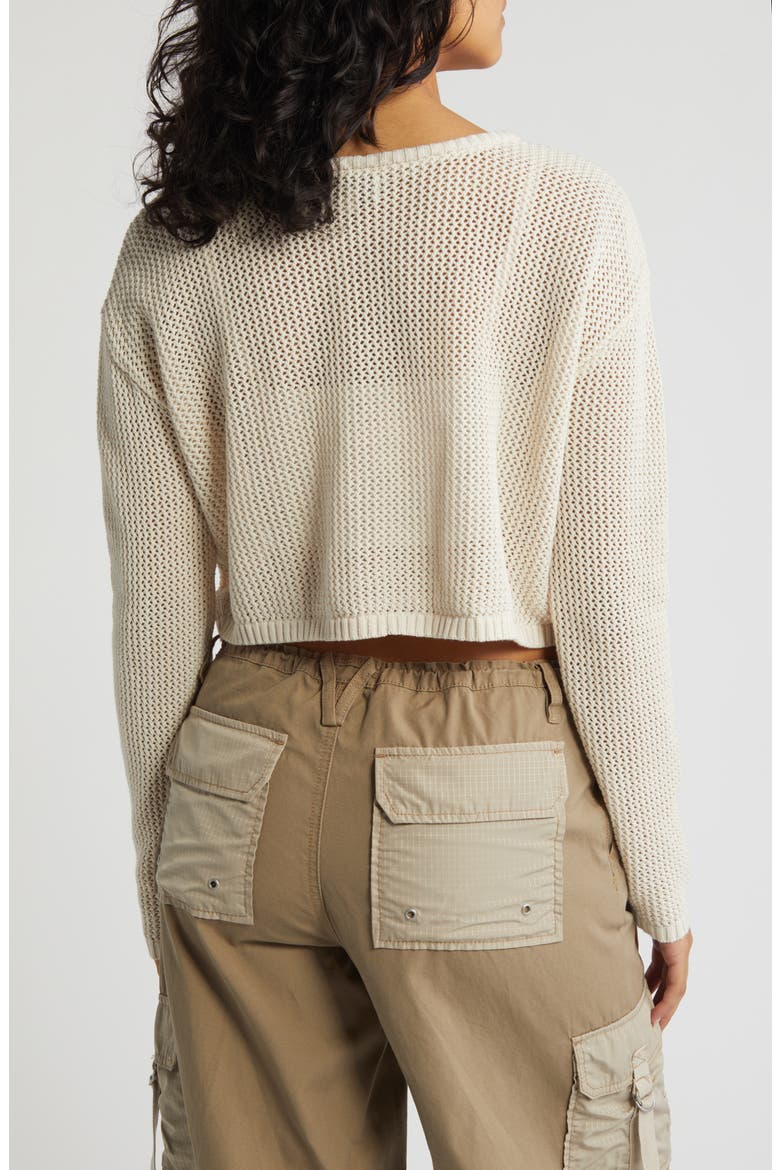 Sea Breeze Open Stitch Sweater, Alternate, color, WHITE SAND