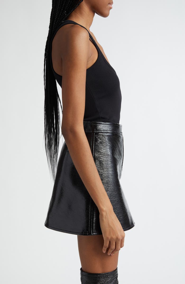 Courrèges Holistic '90s Buckle Detail Rib Tank Top, Alternate, color, 