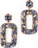 Deepa Gurnani Libi Rectangle Drop Earrings