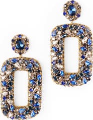 Deepa Gurnani Libi Rectangle Drop Earrings