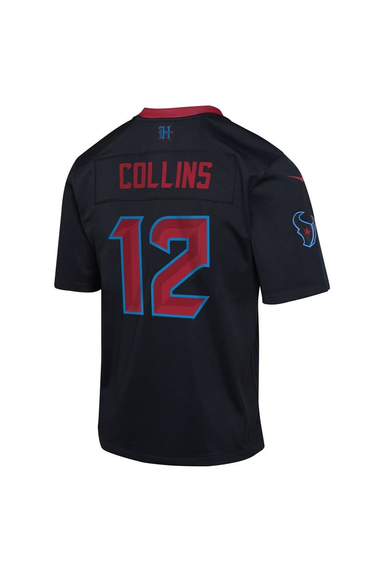 Youth Nike Nico Collins Navy Houston Texans Alternate Game Jersey, Alternate, color, Navy