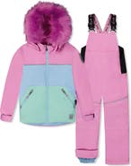 Deux par Deux Girl Discover Fleece Colorblock Jacket Snow Pants Two Piece Snowsuit