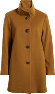 Fleurette Grace Stand Collar Wool Coat