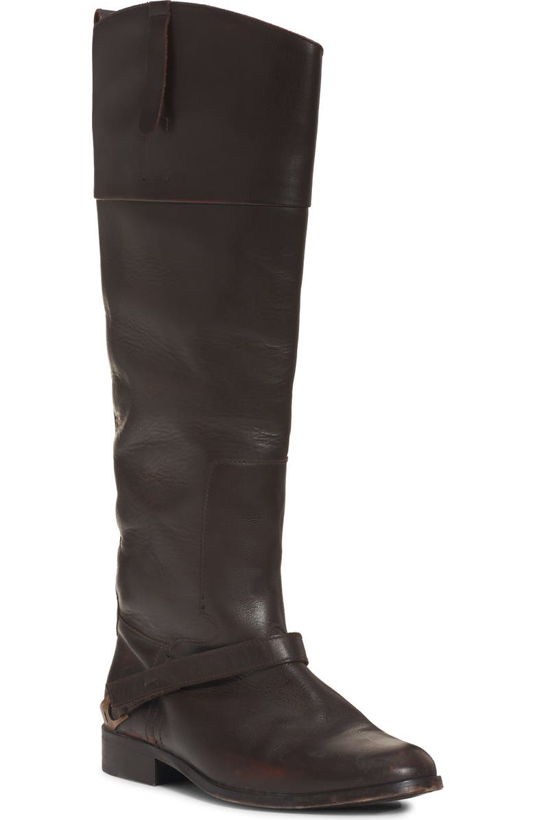 Golden Goose Charlie Tall Riding Boot, Main, color, Dark Brown