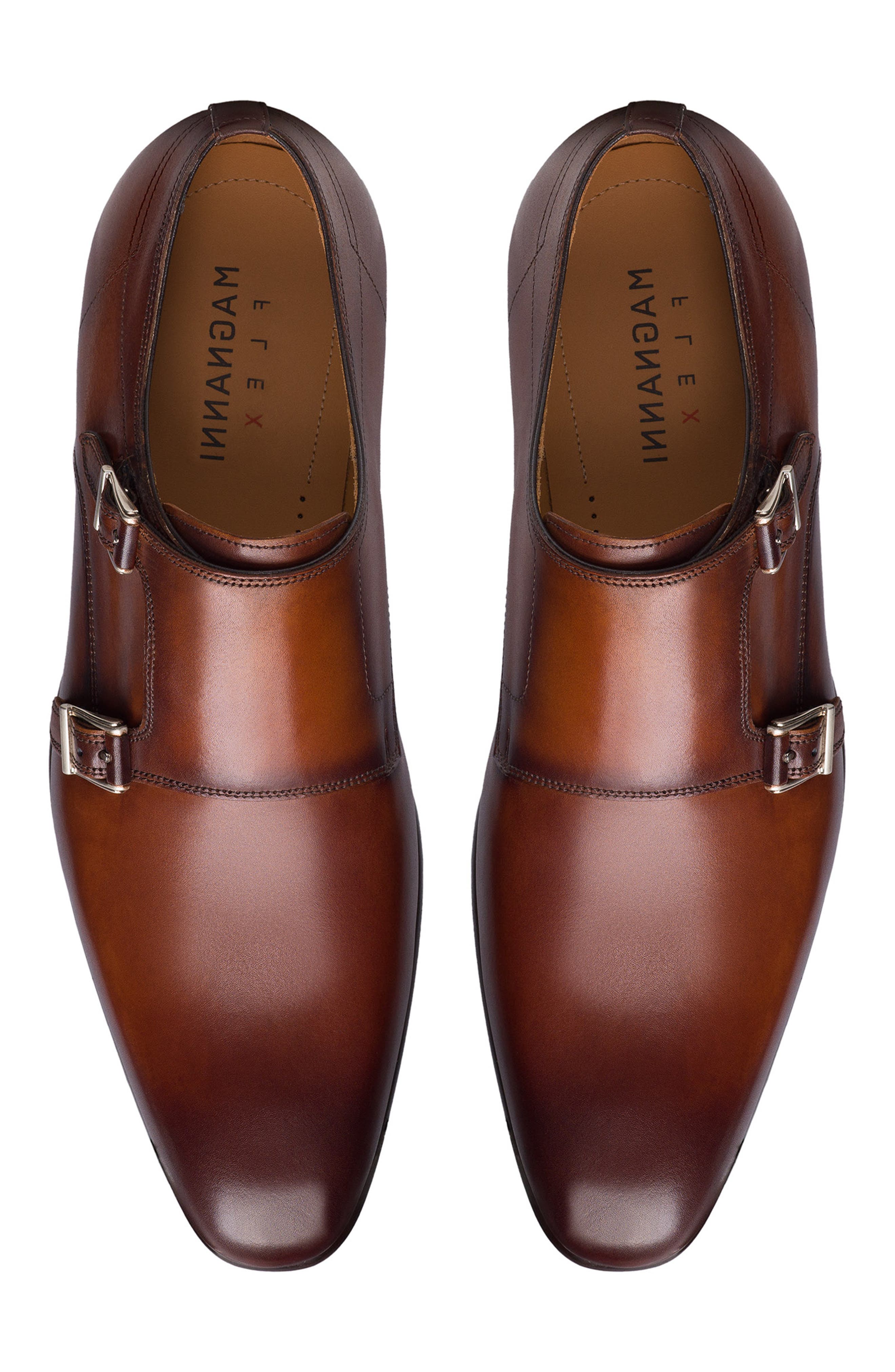 Magnanni Maxon Double Monk Strap Shoe, Alternate, color, 