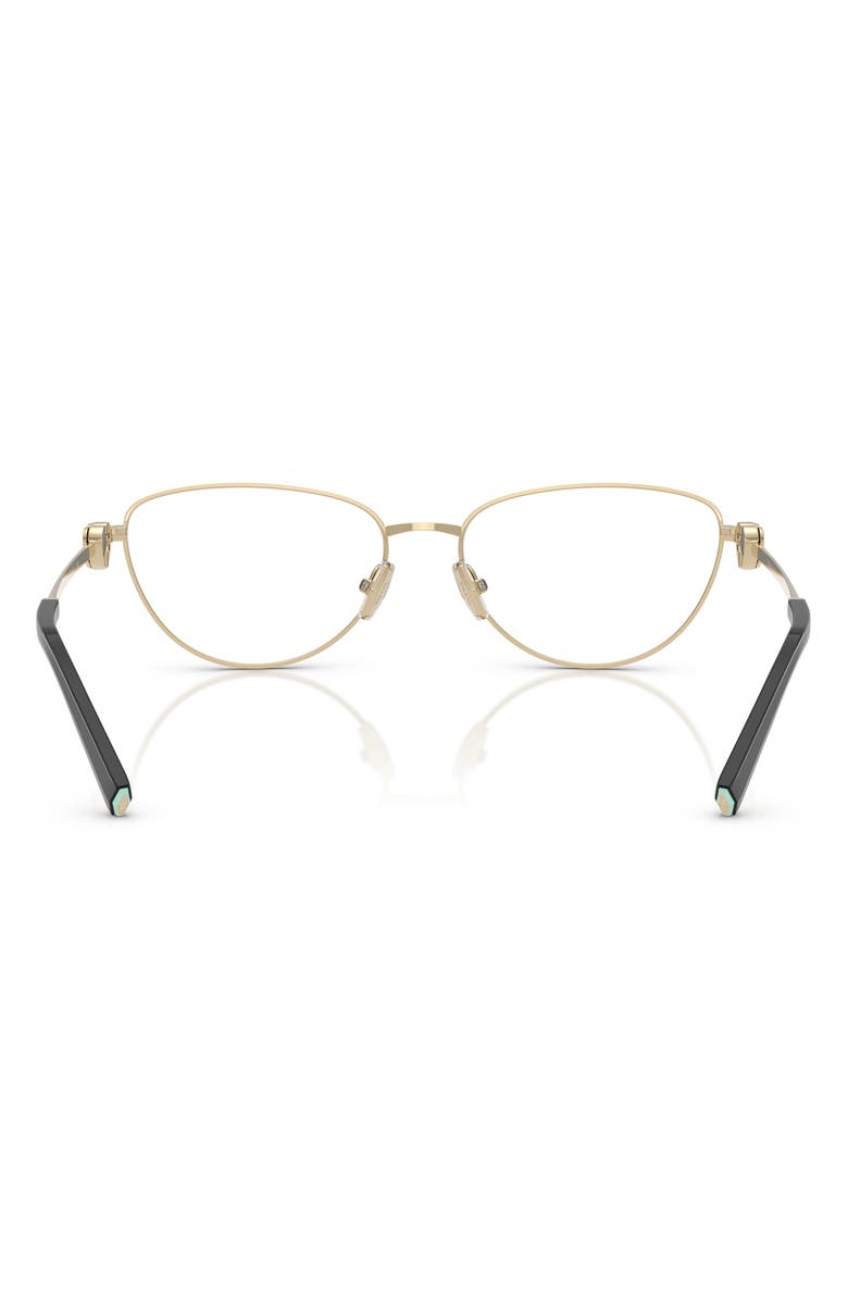 Tiffany & Co. 56mm Oval Optical Glasses, Alternate, color, Pale Gold