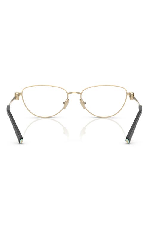 Tiffany & Co . 56mm Oval Optical Glasses In Pale Gold