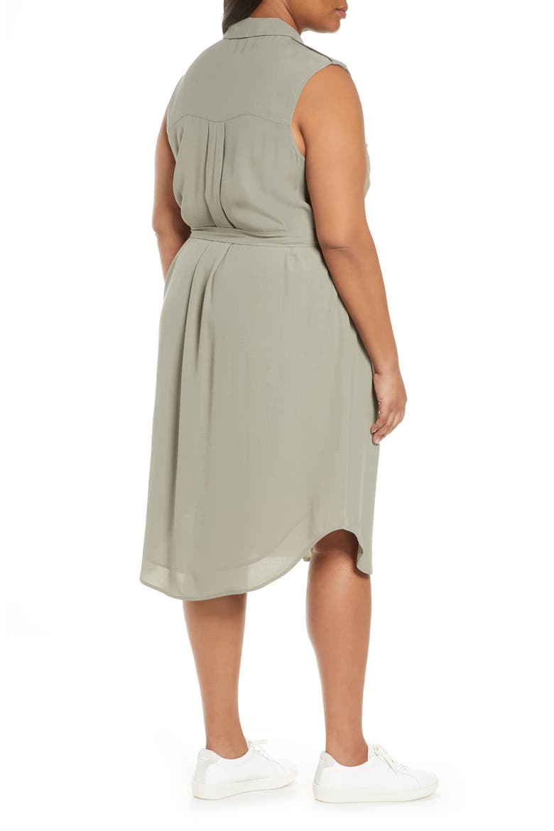 Dasha Utility Shirtdress, Alternate, color, VETIVER