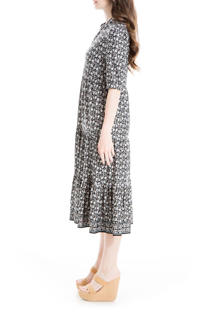 MAX STUDIO Floral Button Front Baby Doll Dress, Alternate, color,