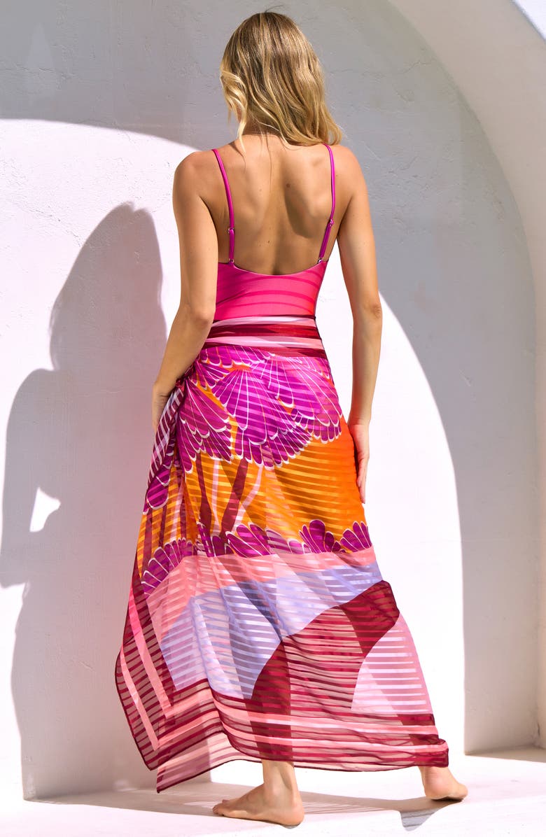 Trina Turk Rhodes Woven Cover-Up Pareo, Alternate, color, Multi