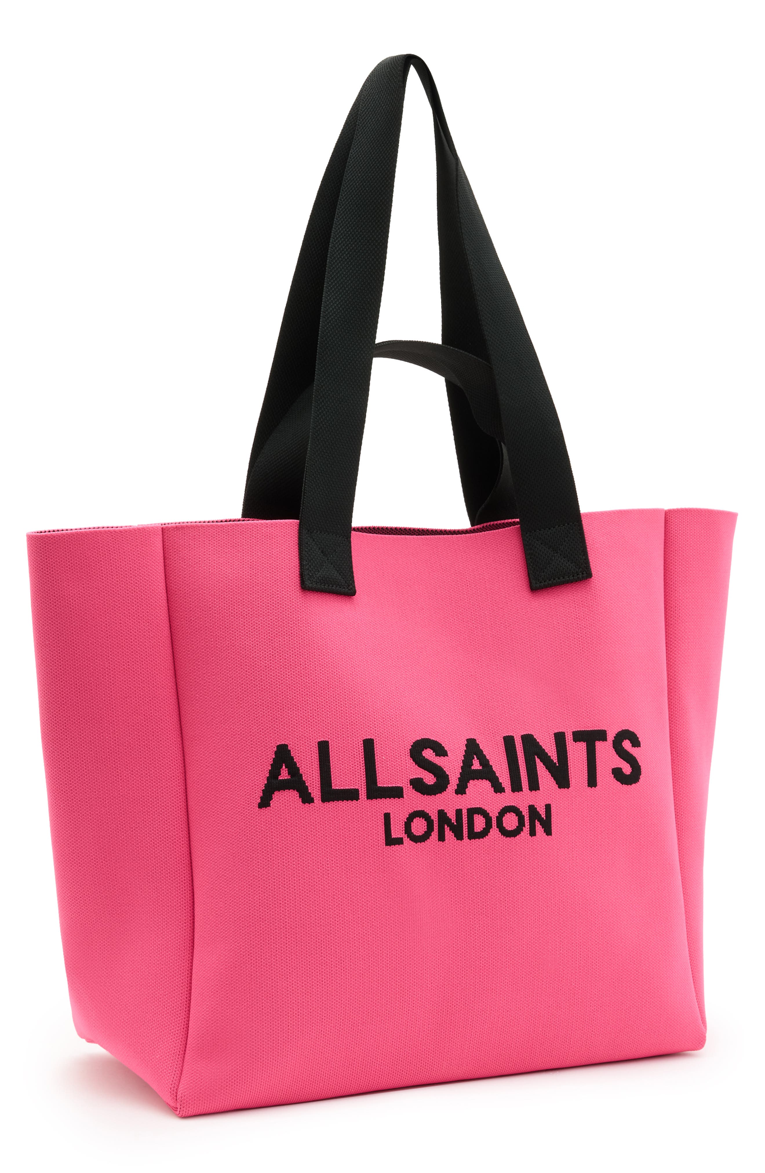 Izzy Recycled Polyester Tote, Alternate, color, HOT PINK