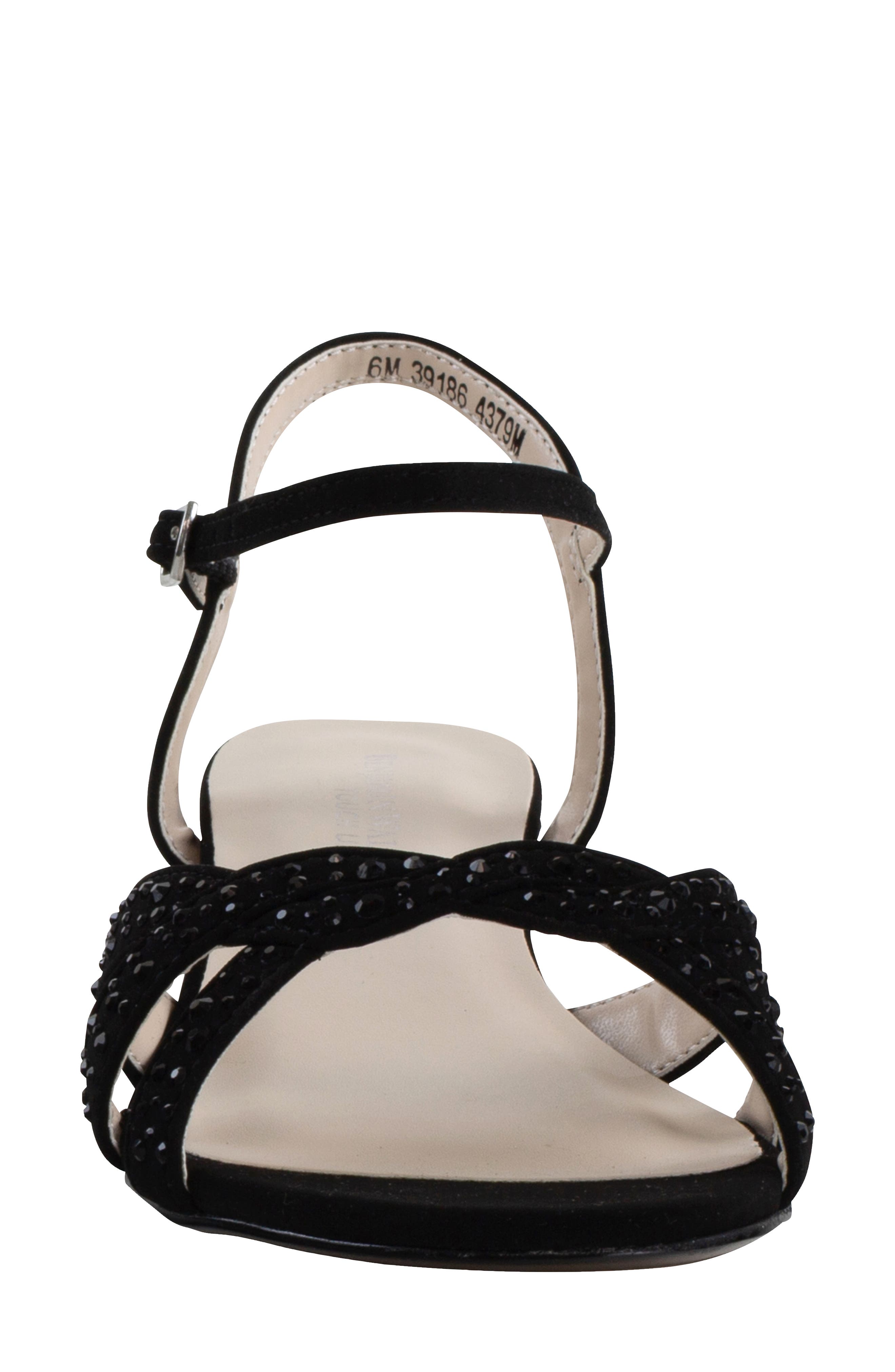 Touch Ups Lena Wedge Sandal, Alternate, color, Black