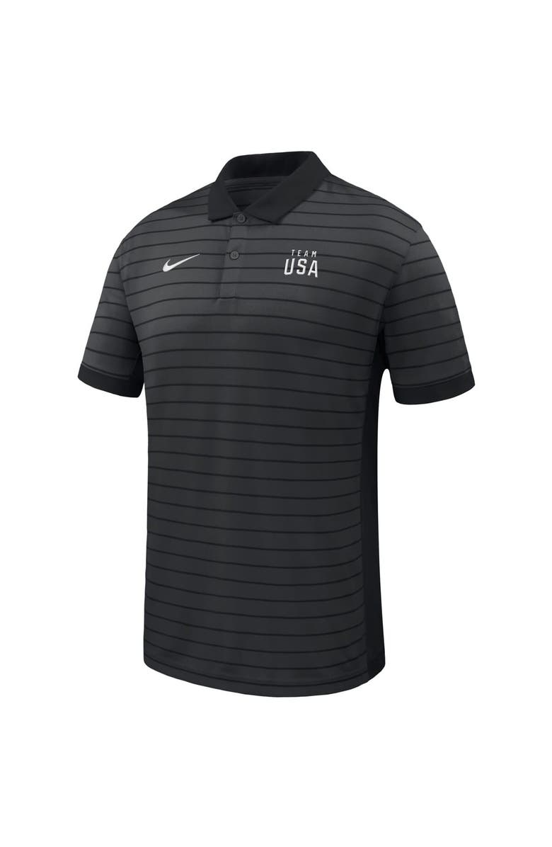 Nike Men's Nike Black Team USA Team Victory Stripe Polo, Alternate, color, Black
