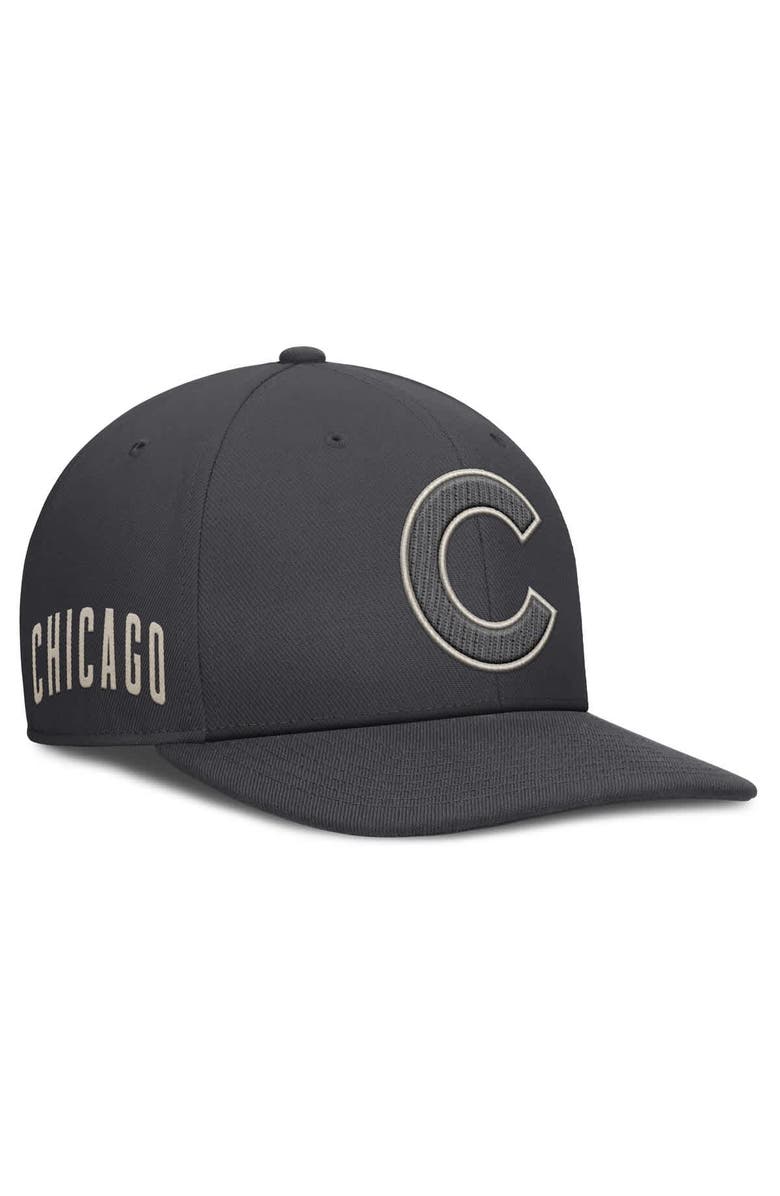 Nike Men's Nike Anthracite Chicago Cubs Statement Pro Snapback Hat, Alternate, color, Anthracite