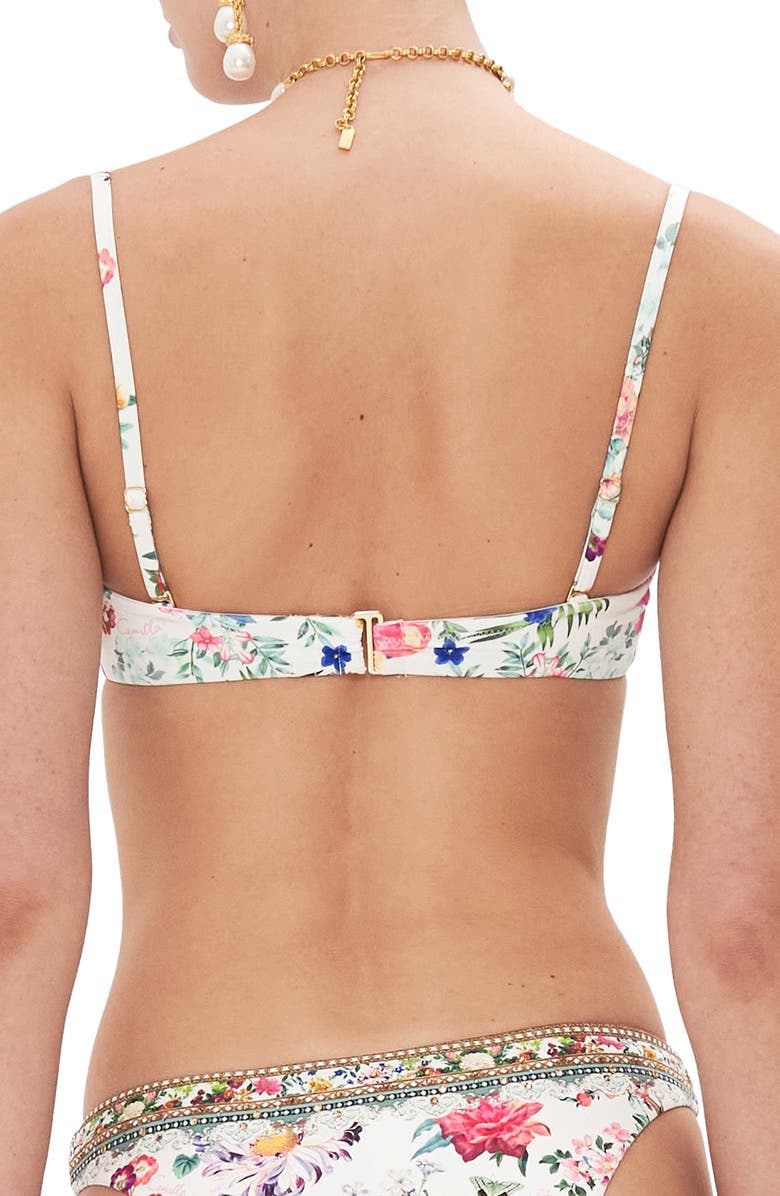 Camilla Plumes & Parterres Underwire Convertible Bikini Top, Alternate, color, 