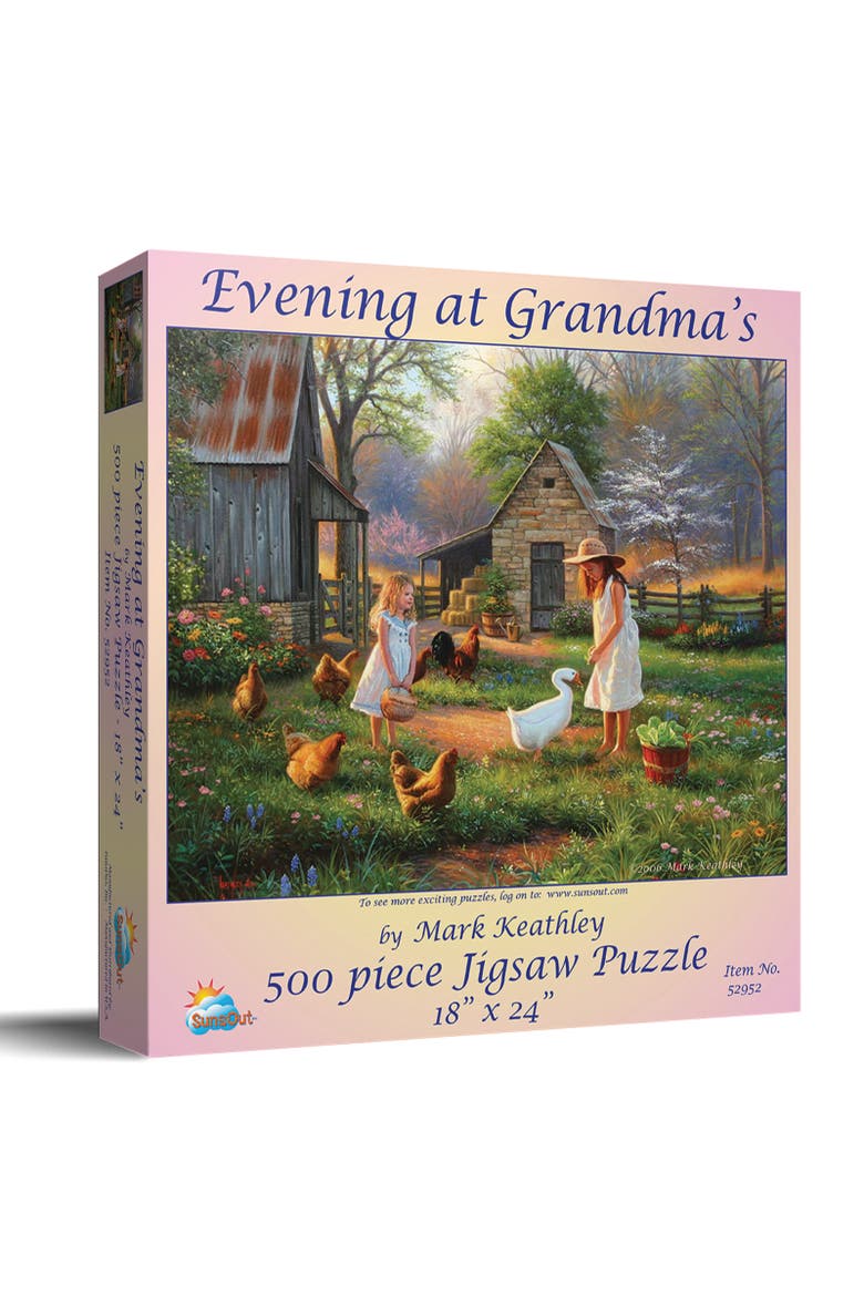 Evening at Grandma's 500 piece Jigsaw Puzzle for Adults, Main, color, Multicolor