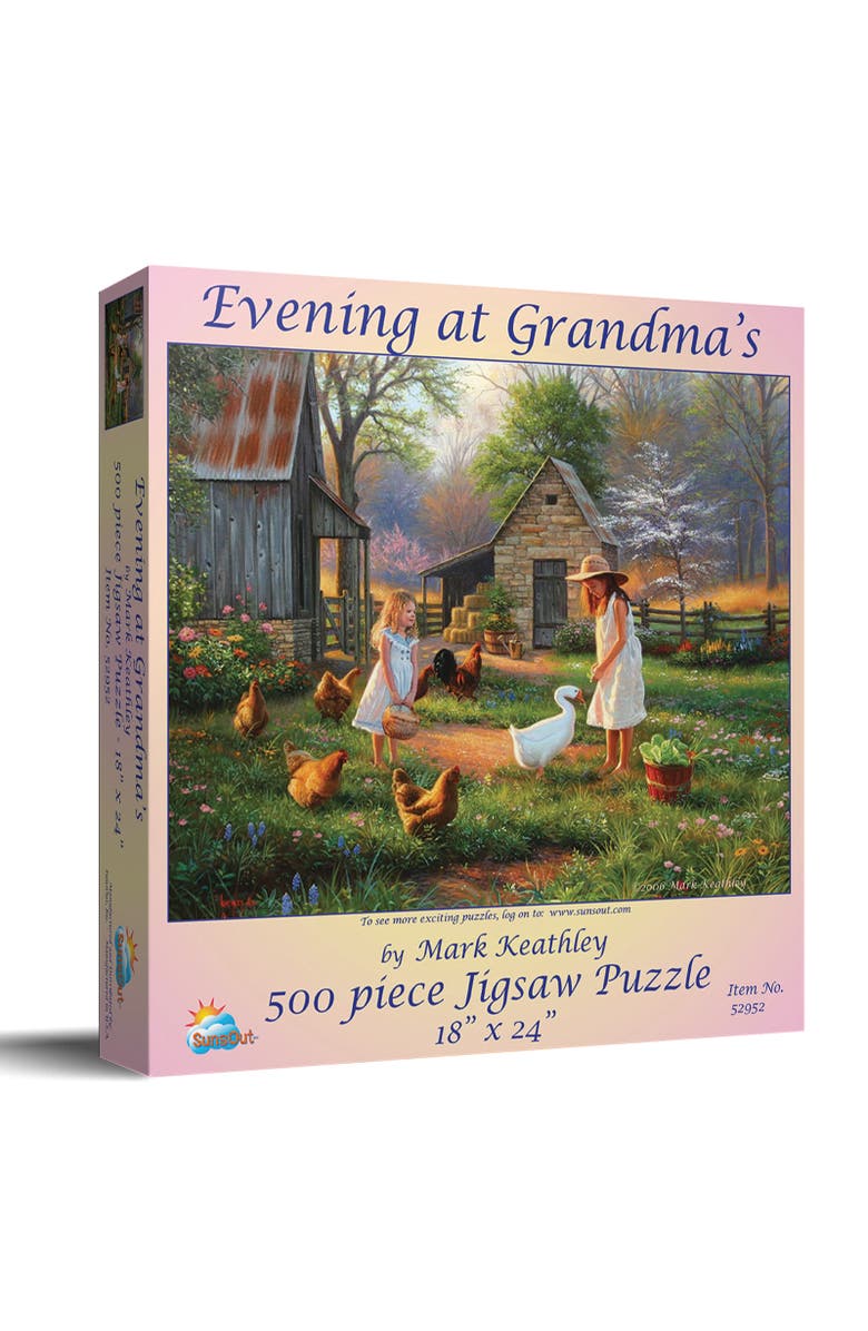 Sunsout Evening at Grandma's 500 piece Jigsaw Puzzle for Adults, Main, color, Multicolor