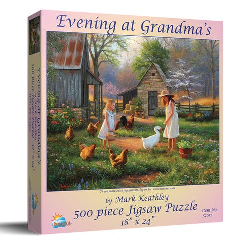 Evening at Grandma's 500 piece Jigsaw Puzzle for Adults
