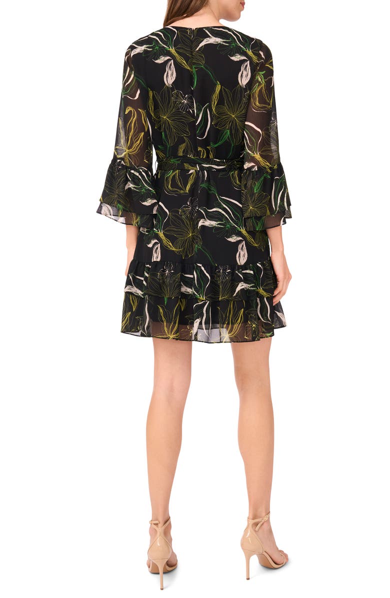 Halogen<sup>®</sup> Ruffle Minidress, Alternate, color, Rich Black