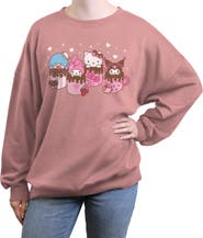 Hello Kitty Junior's Lovely Mug Friends Sweatshirt