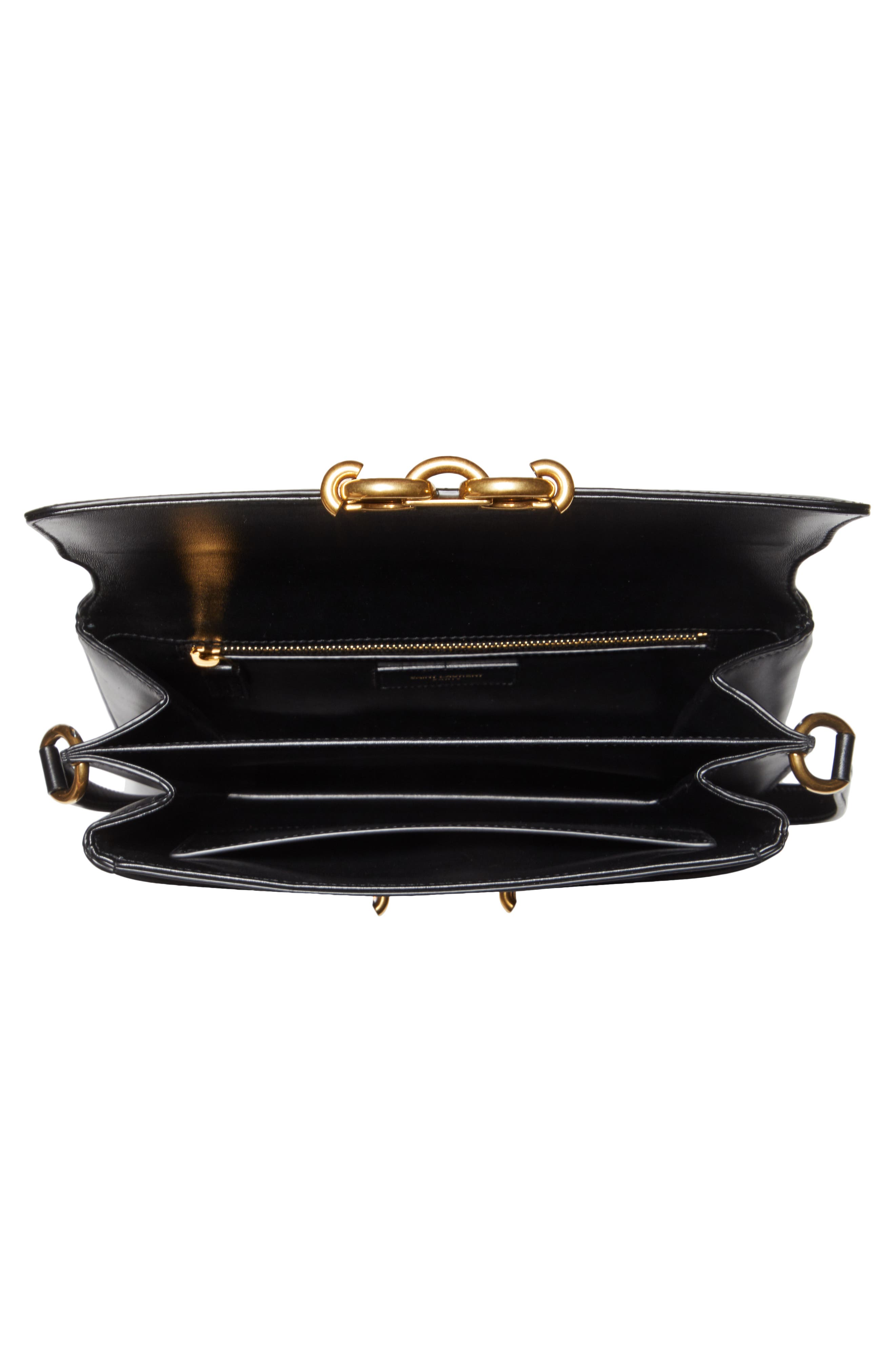Saint Laurent Maillon Leather Shoulder Bag, Alternate, color, 