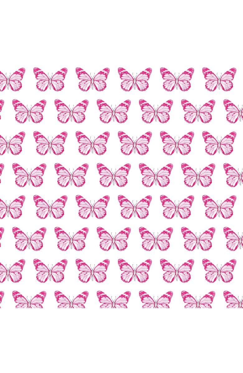 Lila and Hayes Stella Girls' Sweatshirt Short Set, Alternate, color, Cartie Butterflies