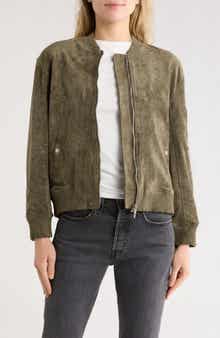 BLANKNYC Faux Suede Bomber Jacket